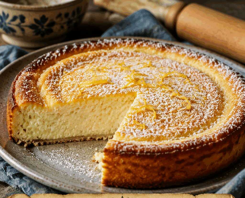 Torta di Ricotta e Limone Cremosa