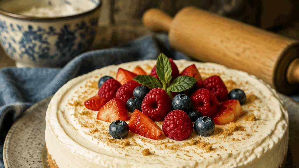 Torta Fredda allo Yogurt Senza Cottura
