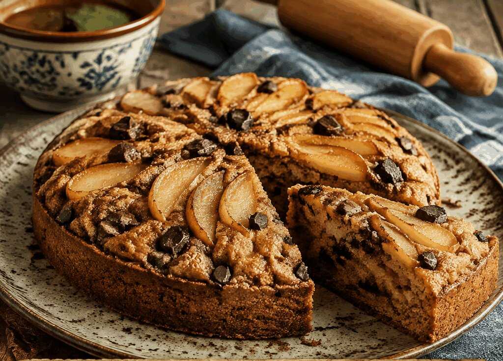 Torta Integrale Pere e Cioccolato