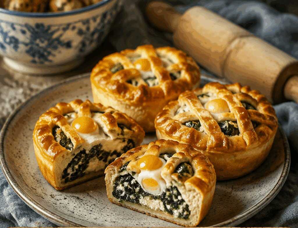 Torta pasqualina ligure in versione mini per la festa dei bambini