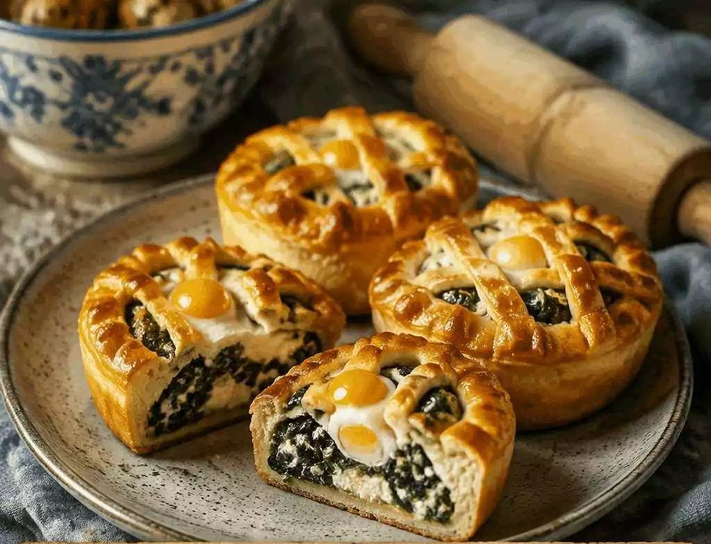 Torta pasqualina ligure in versione mini per la festa dei bambini