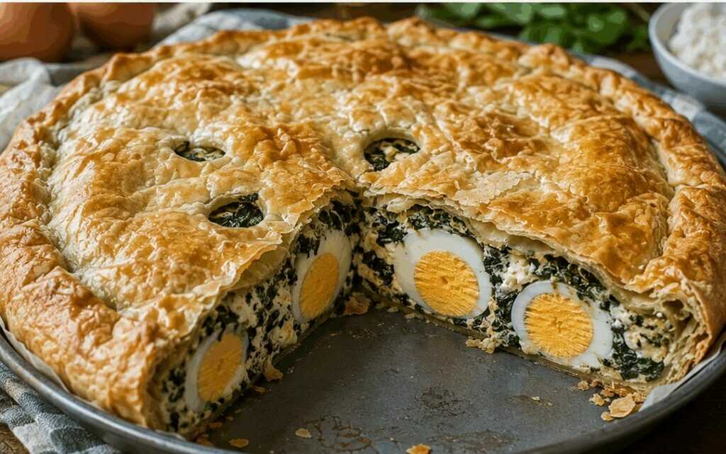 Torta Pasqualina ligure: la ricetta tradizionale con erbette, prescinsêua e uova