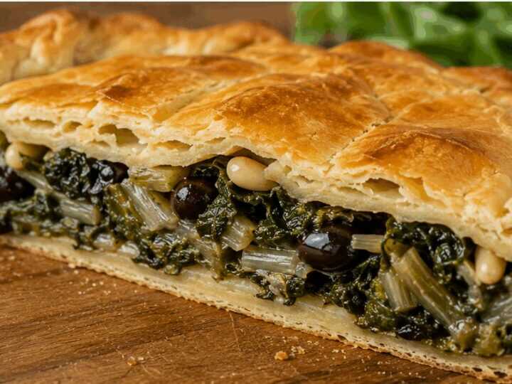 Torta rustica di scarola e olive – Campania