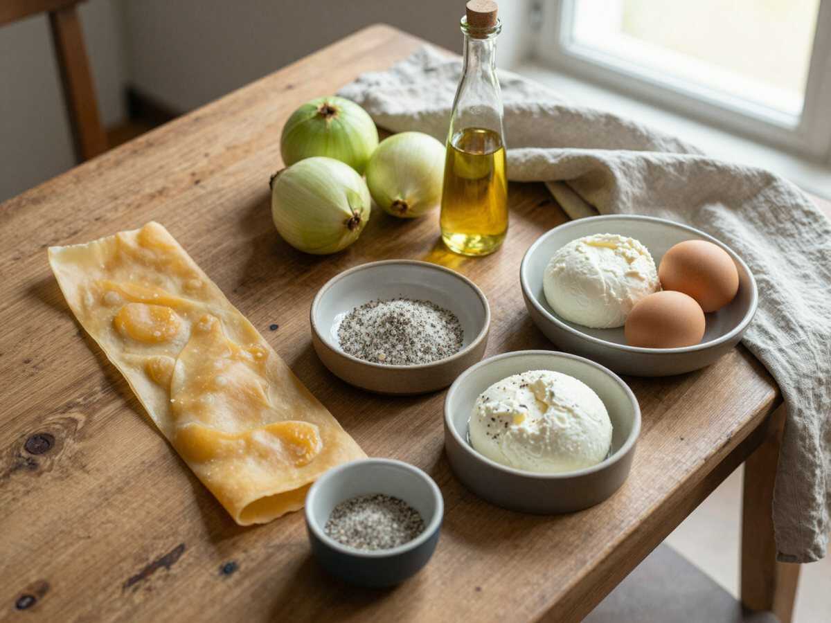 Gli ingredienti per Torta salata con bietole e ricotta salata, il finger food più richiesto alle feste