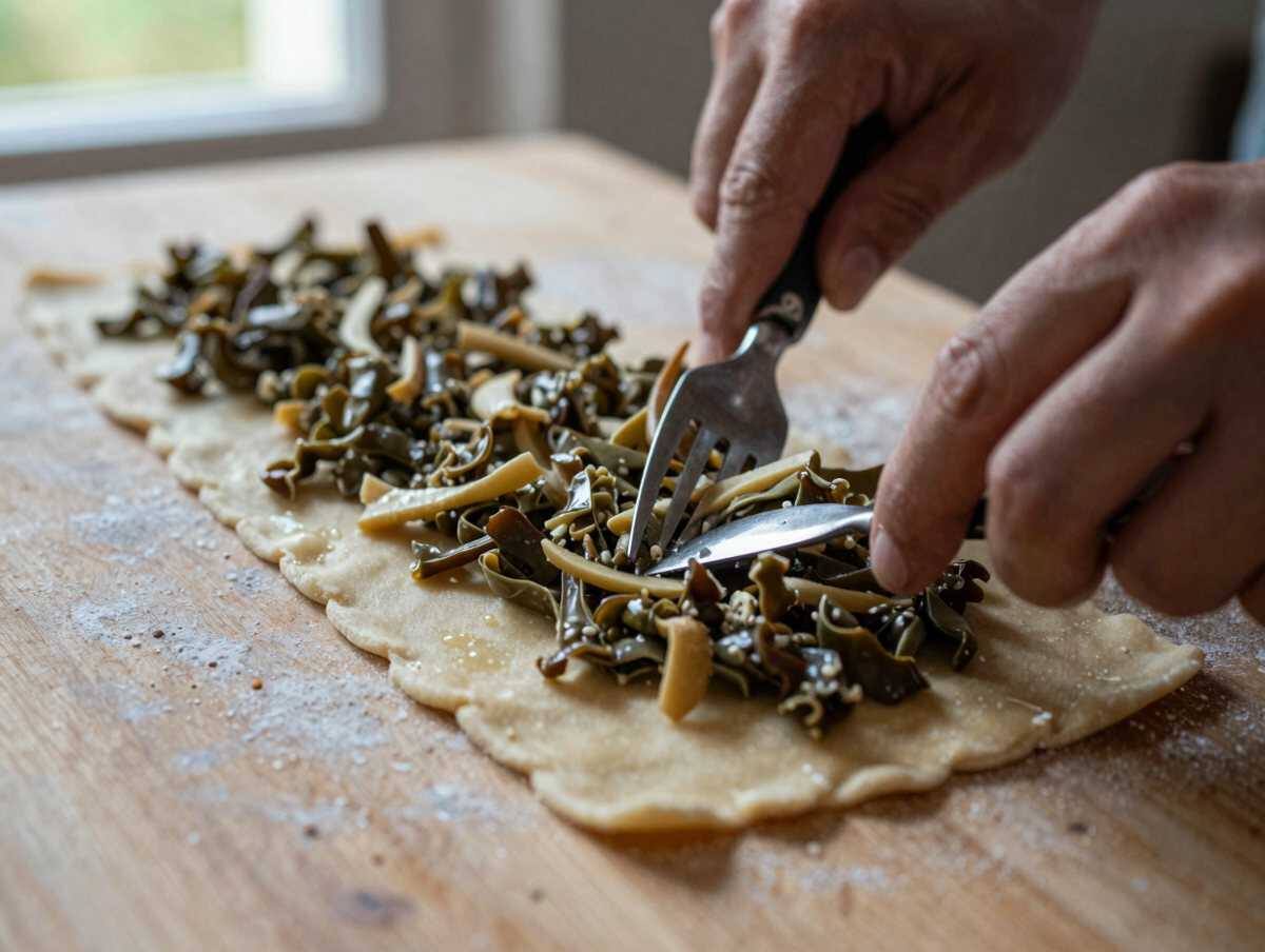 Assemblare la torta salata — Torta salata con bietole e ricotta salata, il finger food più richiesto alle feste