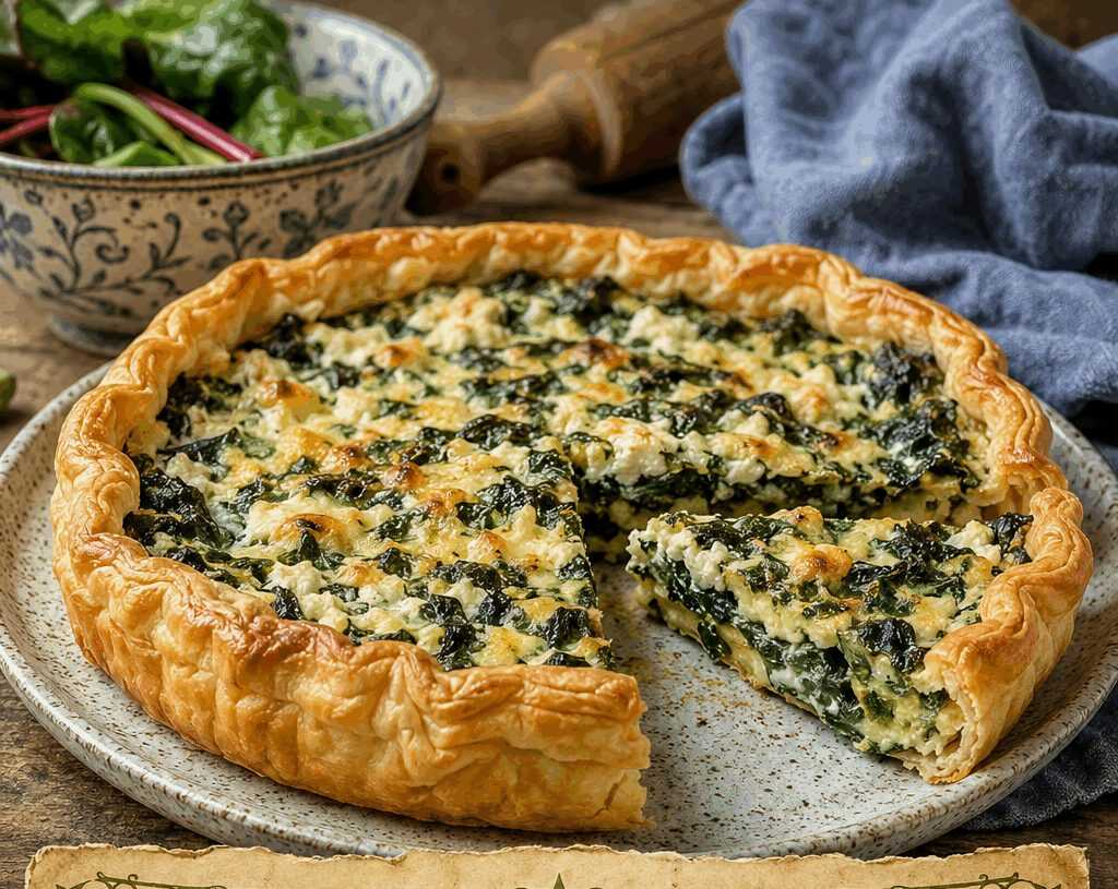 Torta salata con bietole e ricotta salata, il finger food più richiesto alle feste