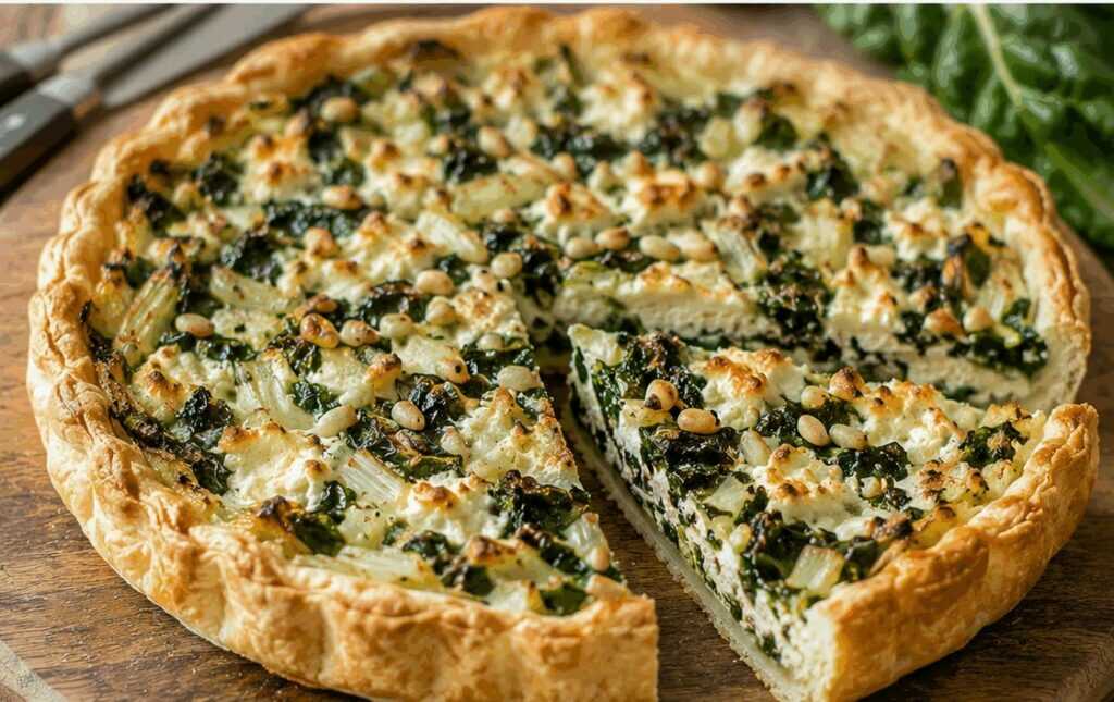 Torta Salata con Bietole, Ricotta e Pinoli: una Ricetta Rustica della Tradizione Italiana