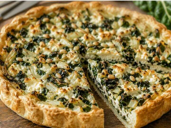 Torta Salata con Bietole, Ricotta e Pinoli: una Ricetta Rustica della Tradizione Italiana