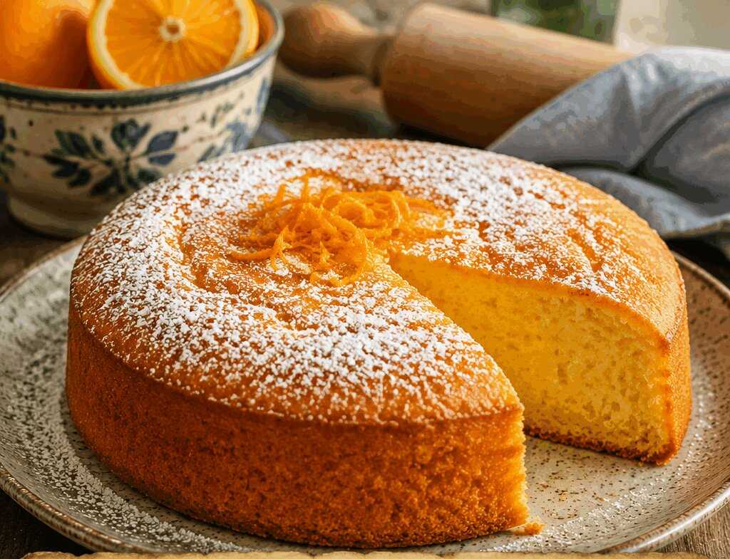 Torta Soffice all’Arancia Senza Burro