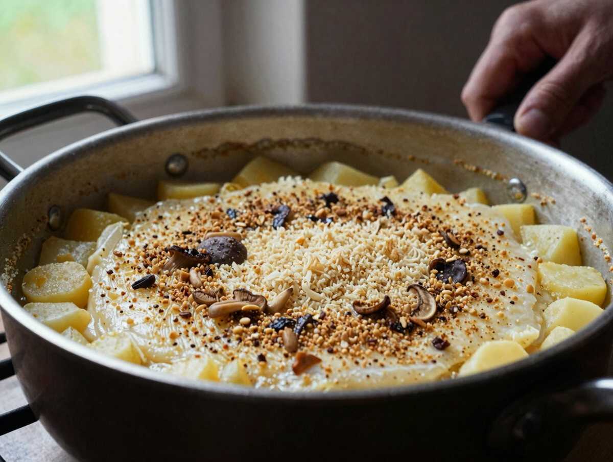 4. Completare — Tortino di Patate e Funghi: la Ricetta Morbida e Gustosa Ideale come Antipasto Caldo