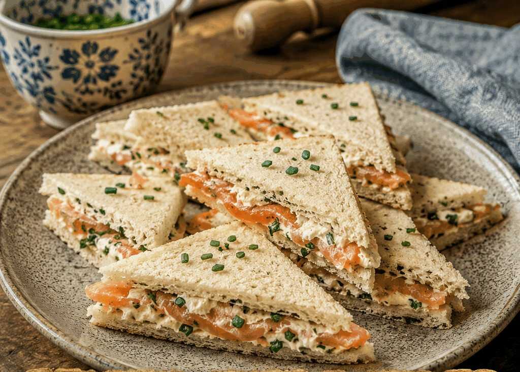Tramezzini al salmone e formaggio fresco, il finger food che svuota il vassoio in un lampo