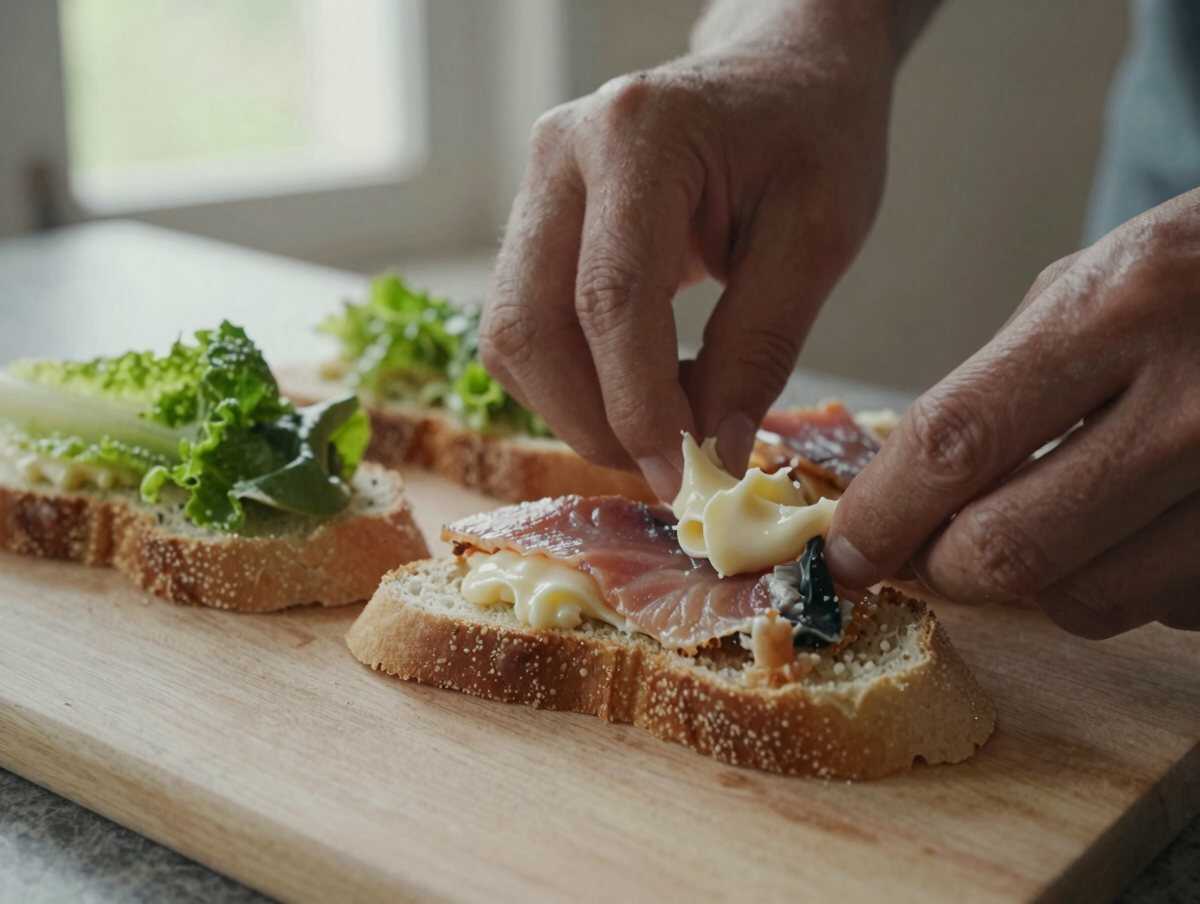 Farcire il pane — Tramezzini al tonno e maionese per il buffet: le dosi per venti persone e il taglio pulito