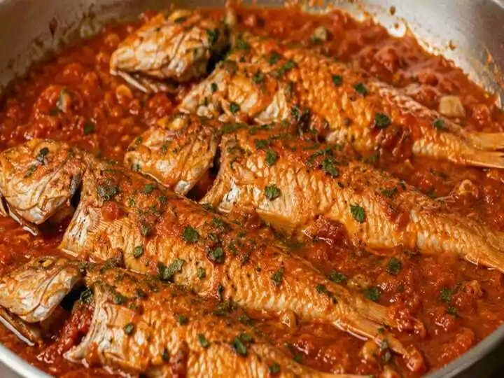 Triglie alla livornese (Toscana)