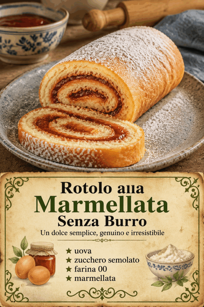 Rotolo alla Marmellata Senza Burro