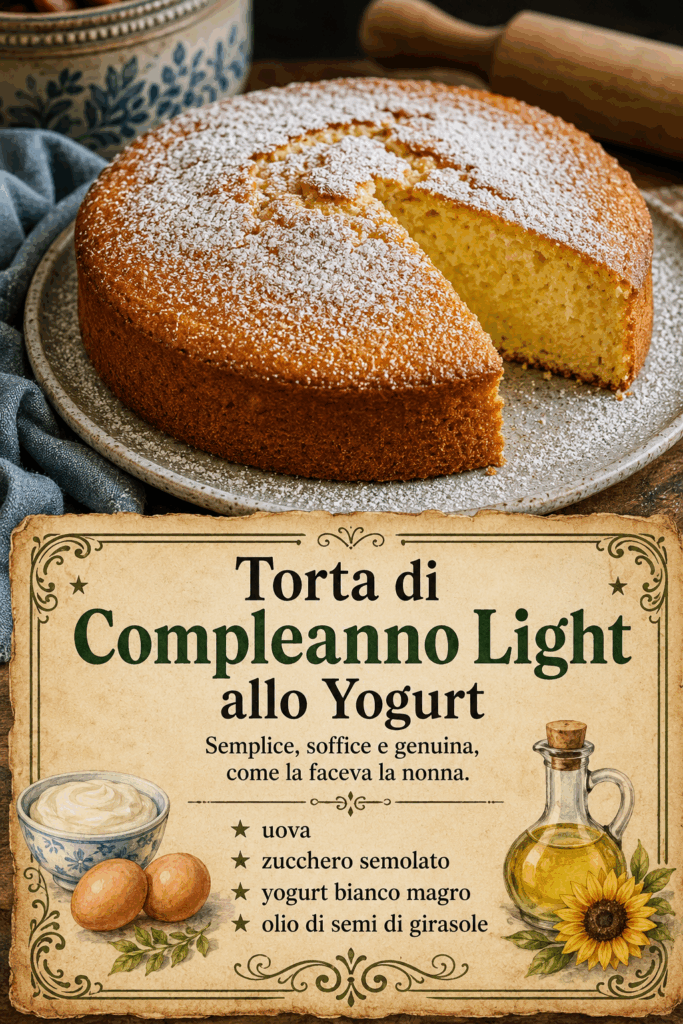 Torta di Compleanno Light allo Yogurt