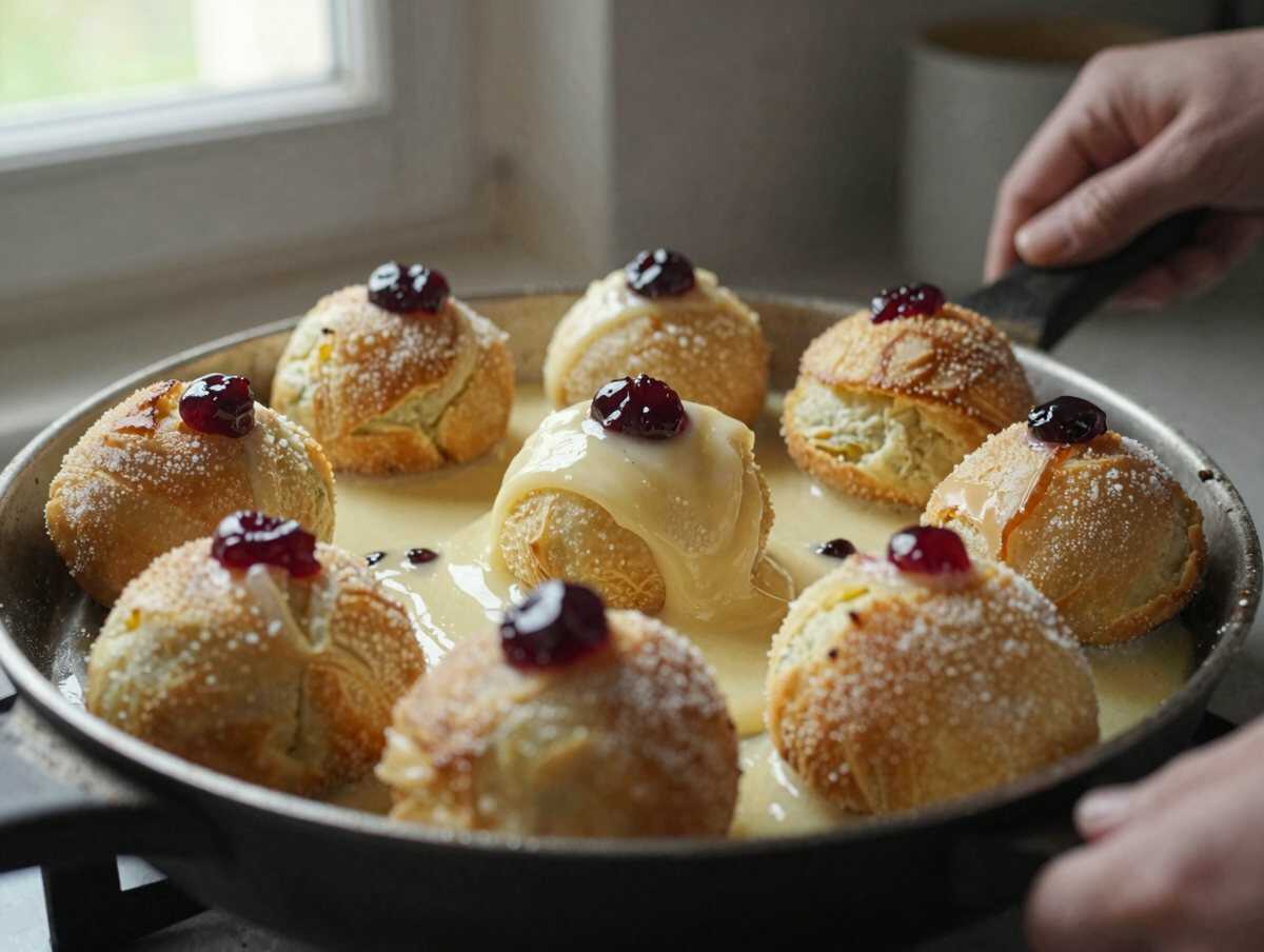4. Cuocere — Zeppole di San Giuseppe: la Ricetta Soffice e Golosa con Crema Pasticcera e Amarene