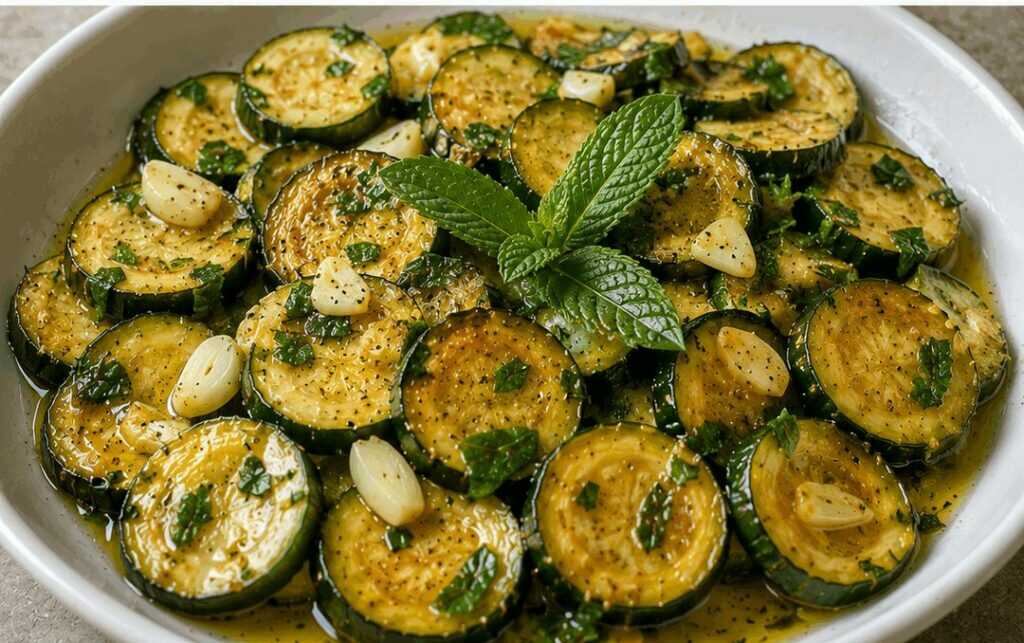 Zucchine alla scapece con menta e aceto