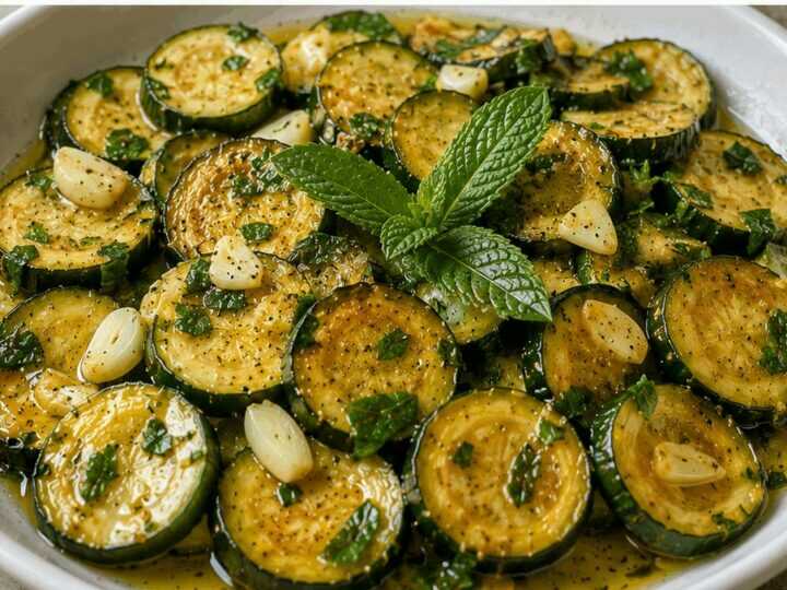 Zucchine alla scapece con menta e aceto