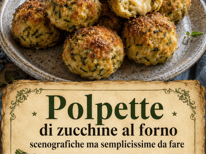 Polpette di zucchine al forno scenografiche ma semplicissime da fare