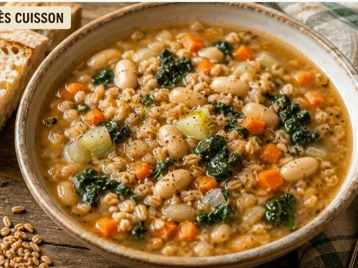 Zuppa di Farro Toscana con Fagioli Cannellini e Verdure