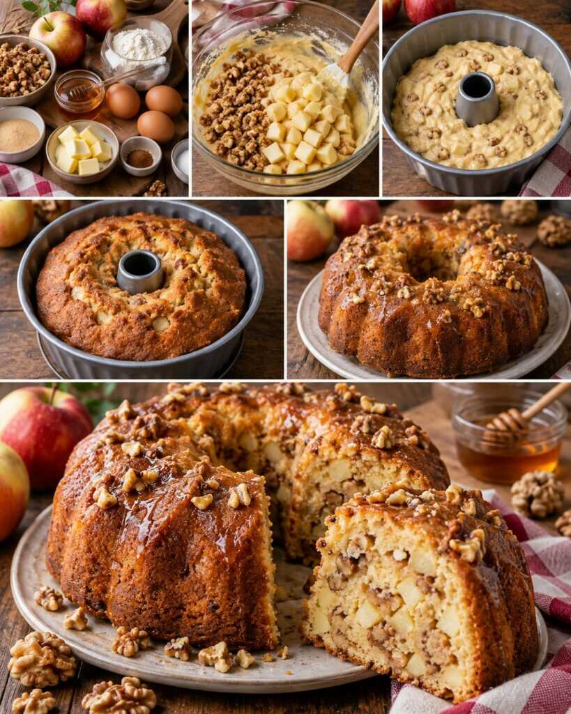 Ciambella Rustica alle Mele, Noci e Miele di Castagno – Trentino-Alto Adige