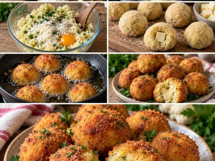 Polpettine Dorate di Cavolfiore con Provola Affumicata – Campania