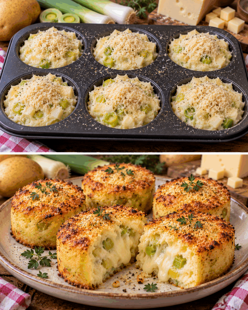Tortini Caldi di Patate, Porri e Fontina – Valle d’Aosta