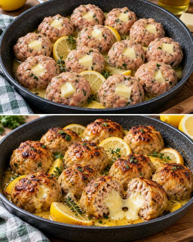 Polpette di Tacchino al Limone con Cuore di Scamorza