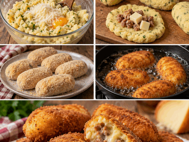 Crocchè di Patate con Salsiccia e Provola Affumicata – Campania