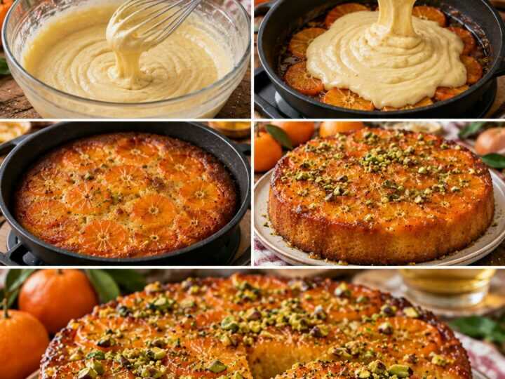 Torta Capovolta alle Clementine con Miele e Pistacchi – Calabria