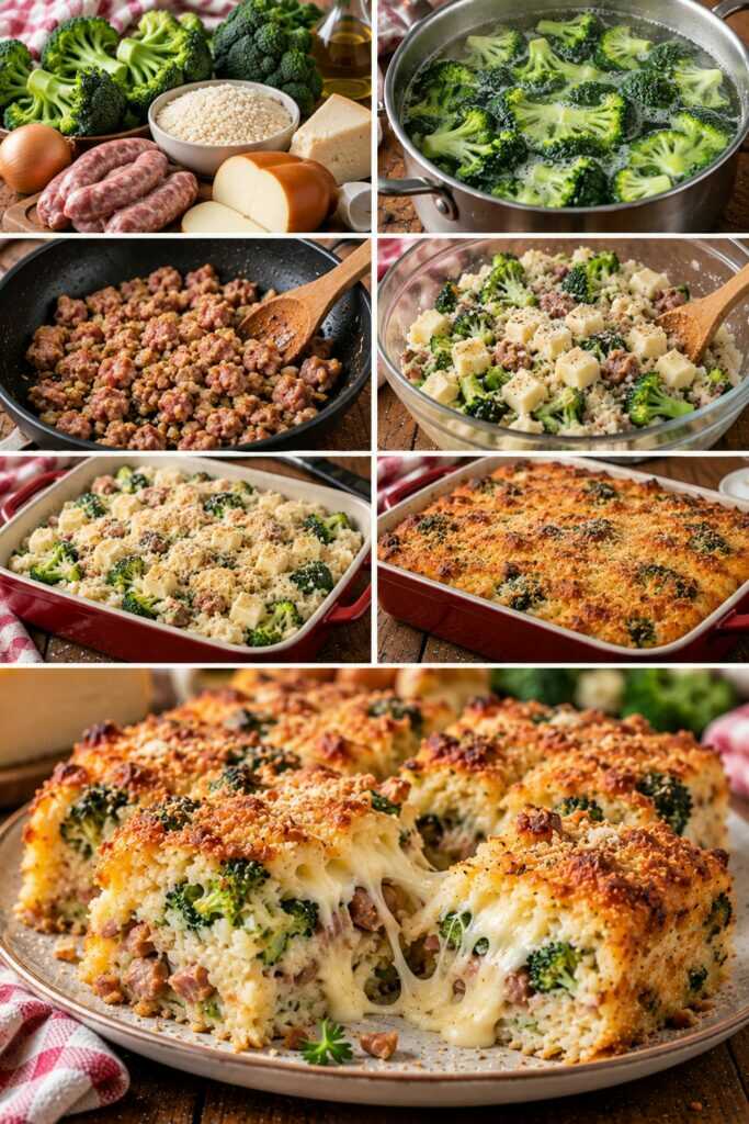 Sformato di Riso con Broccoli, Scamorza Affumicata e Salsiccia – Campania