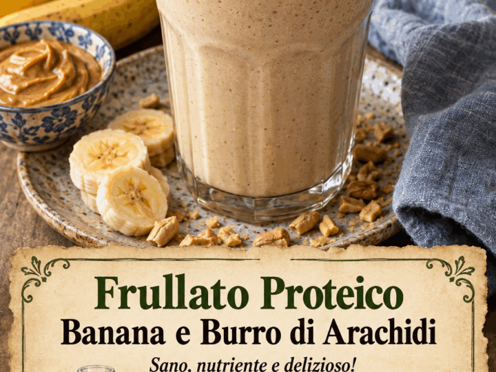 Frullato Proteico Banana e Burro di Arachidi