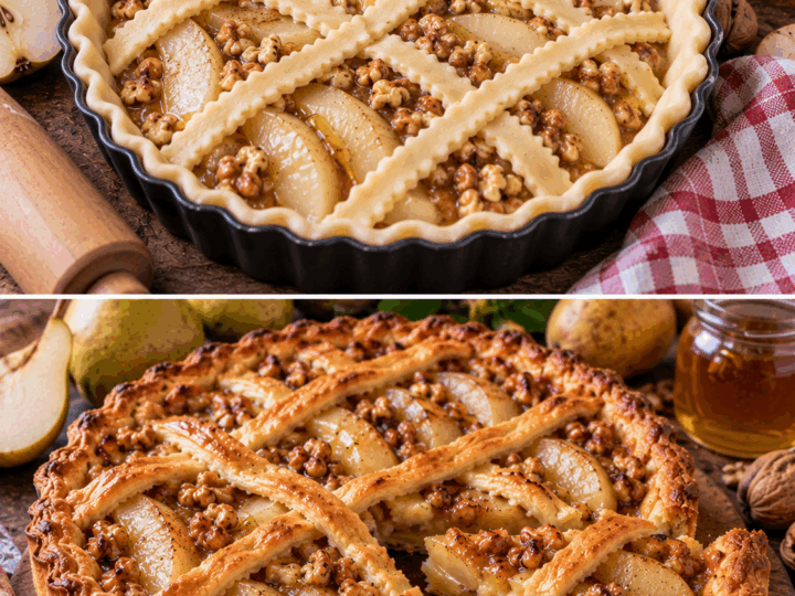 Crostata di Pere, Noci e Miele di Castagno – Piemonte