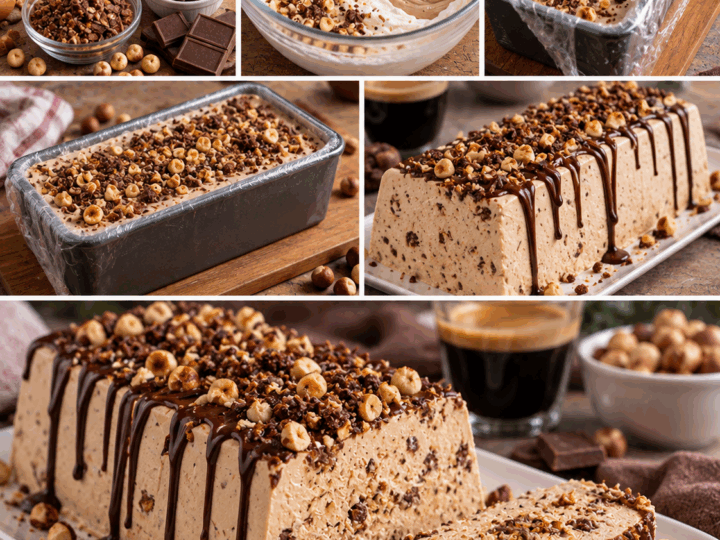 Semifreddo alla Nocciola con Caffè e Croccante di Gianduia – Piemonte