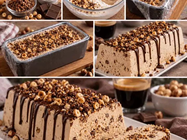 Semifreddo alla Nocciola con Caffè e Croccante di Gianduia – Piemonte