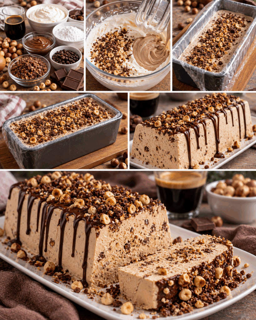 Semifreddo alla Nocciola con Caffè e Croccante di Gianduia – Piemonte