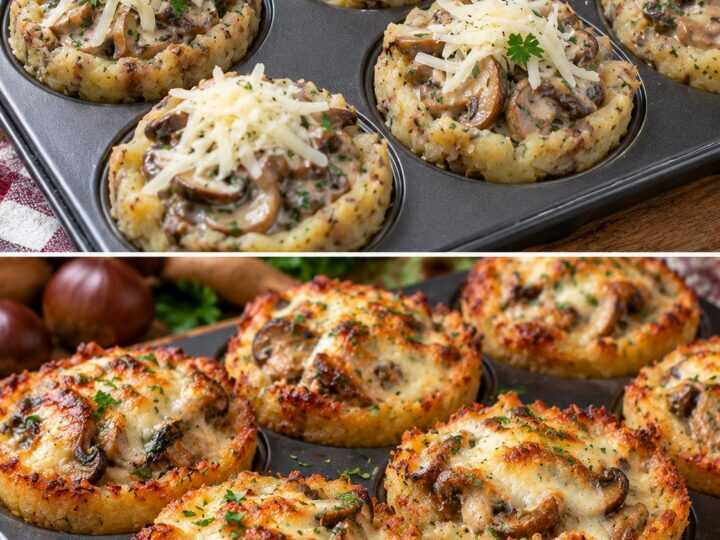 Cestini di Castagne Ripieni di Funghi Cremosi