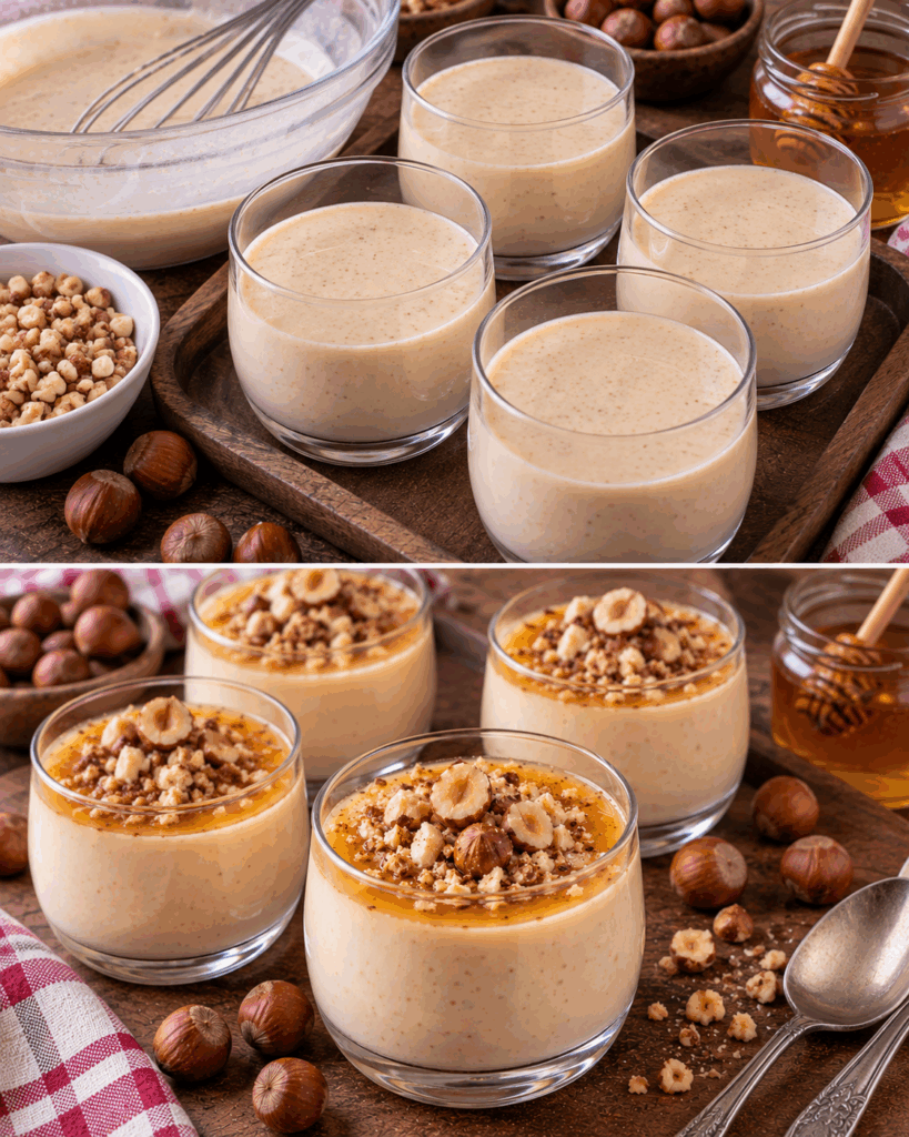 Crema di Panna Cotta alle Nocciole e Miele – Piemonte