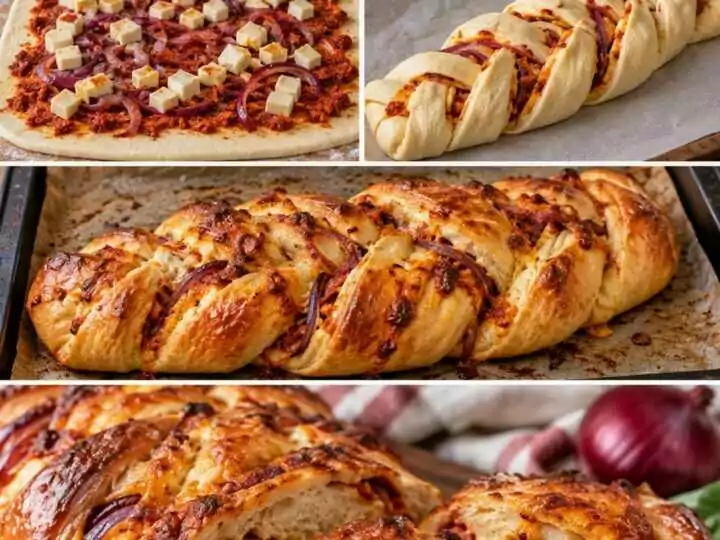 Treccia di Pane alla ’Nduja con Scamorza Affumicata e Cipolla Rossa – Calabria