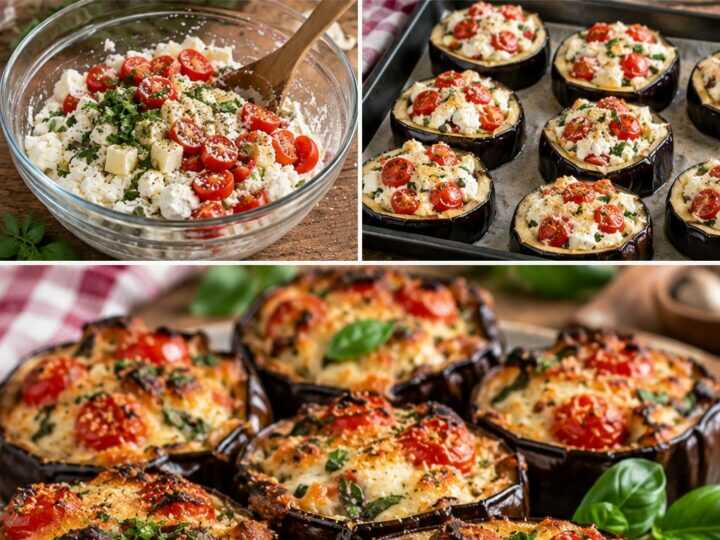 Cestini di Melanzane con Ricotta, Provola e Pomodorini – Campania