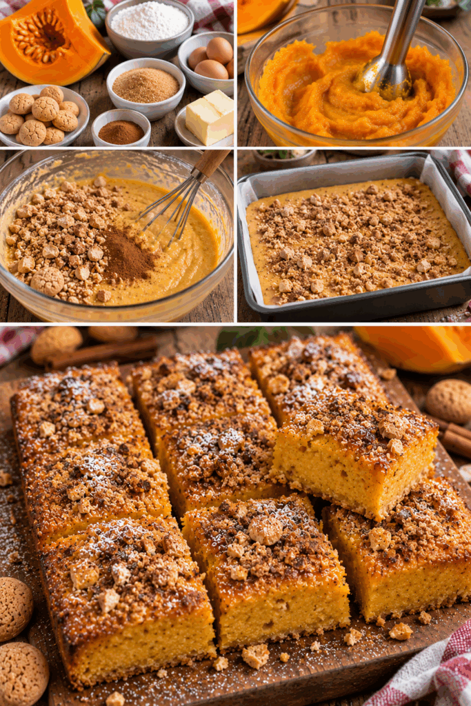 Quadrotti alla Zucca, Amaretti e Cannella – Lombardia
