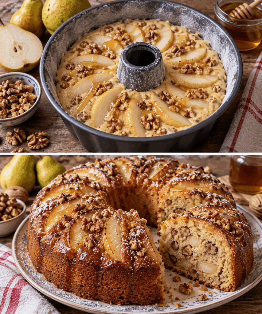 Ciambella alle Pere, Noci e Miele di Castagno – Piemonte