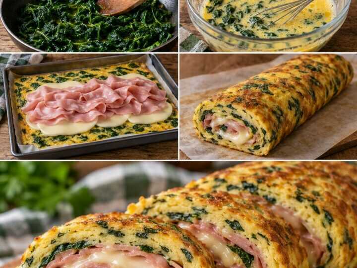 Frittata Arrotolata con Spinaci, Mortadella e Provolone Dolce