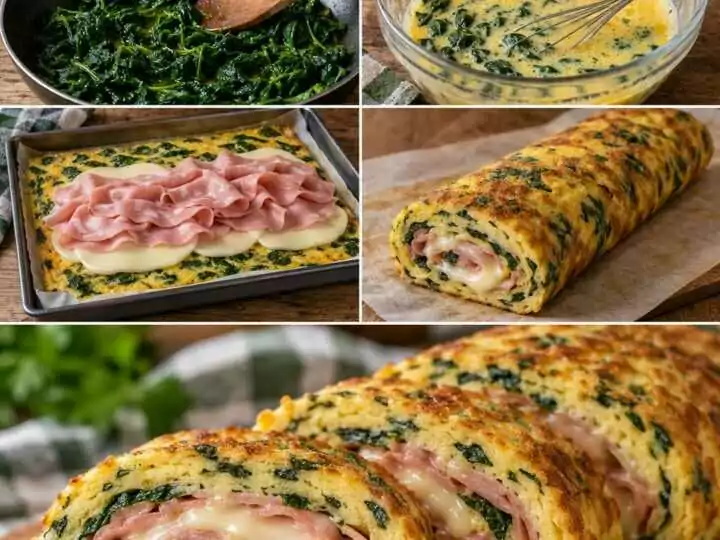 Frittata Arrotolata con Spinaci, Mortadella e Provolone Dolce