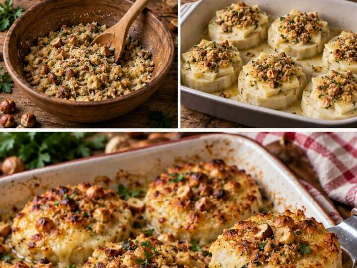 Medaglioni di Sedano Rapa Gratinati con Fontina e Nocciole – Piemonte