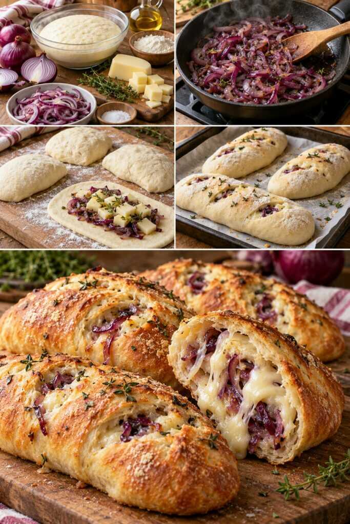 Filoncini Rustici alle Cipolle Rosse, Provolone e Timo – Calabria