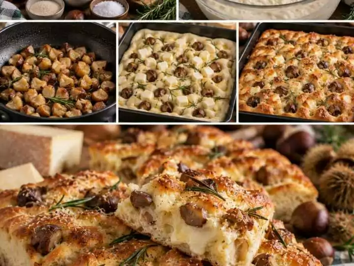 Focaccia Alta con Castagne, Taleggio e Rosmarino – Piemonte
