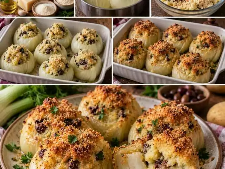 Finocchi Ripieni di Patate, Parmigiano e Olive Taggiasche – Liguria