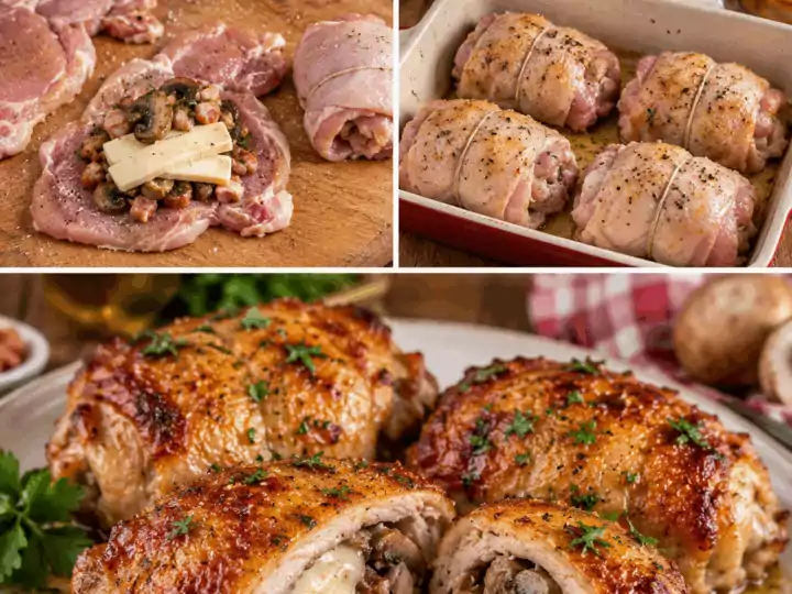 Sovracosce di Pollo Ripiene di Funghi, Scamorza e Pancetta – Umbria