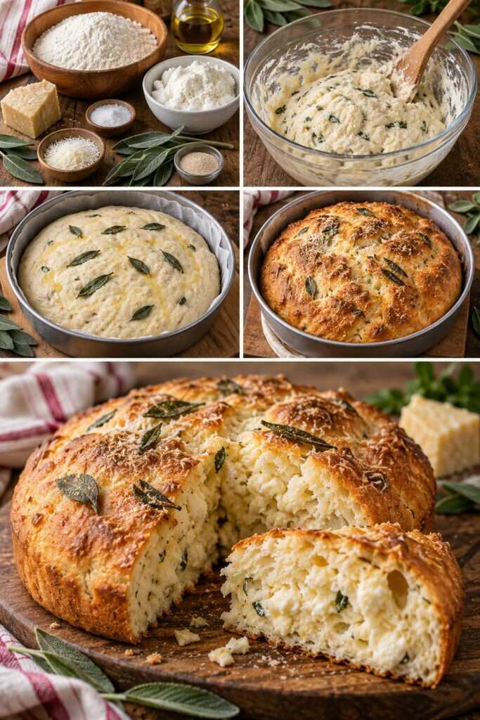 Pane Soffice alla Ricotta con Pecorino e Salvia – Toscana